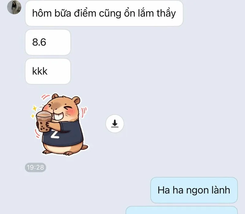 A student texts in with great news